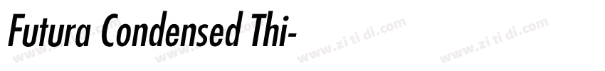 Futura Condensed Thi字体转换